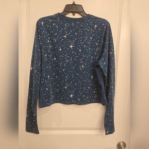 Nike Blue Star Pattern Long Sleeve Top